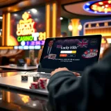 User logging into Lucky Hills Casino platform from Australia on a laptop