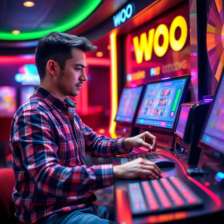 Using Neosurf for Deposits at Woo Casino in Australia Australian player making a smooth deposit using Neosurf at an online casino interface