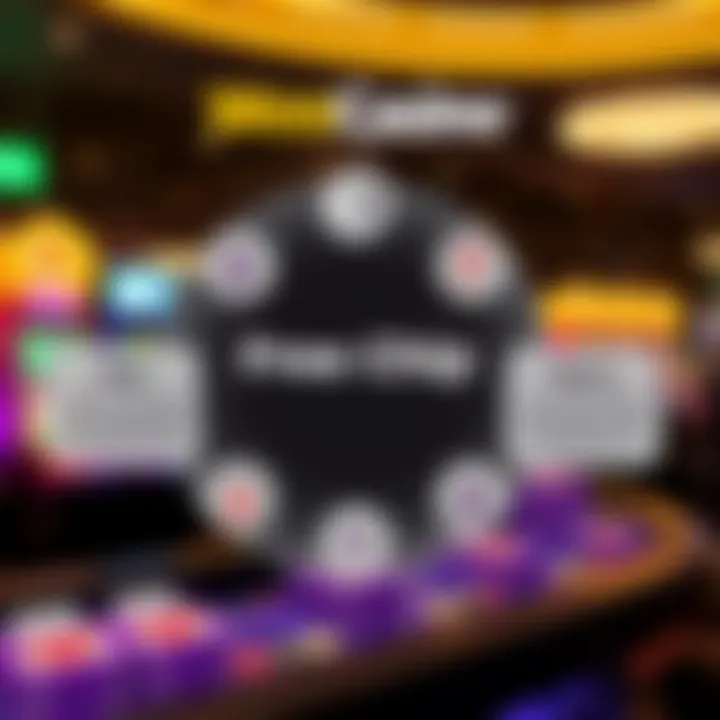 Diagram showing Australian players accessing free chip offers on an online casino platform