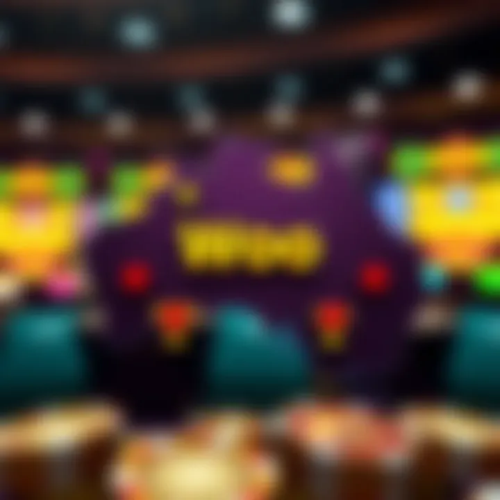Illustration of a map highlighting Australia with casino rewards symbols around it