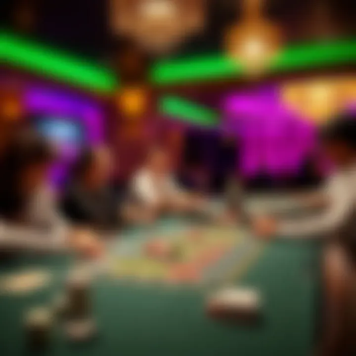 Dynamic Live Dealer Table Experience at Woo Casino Live casino table with dealer and players engaged in an interactive gaming session