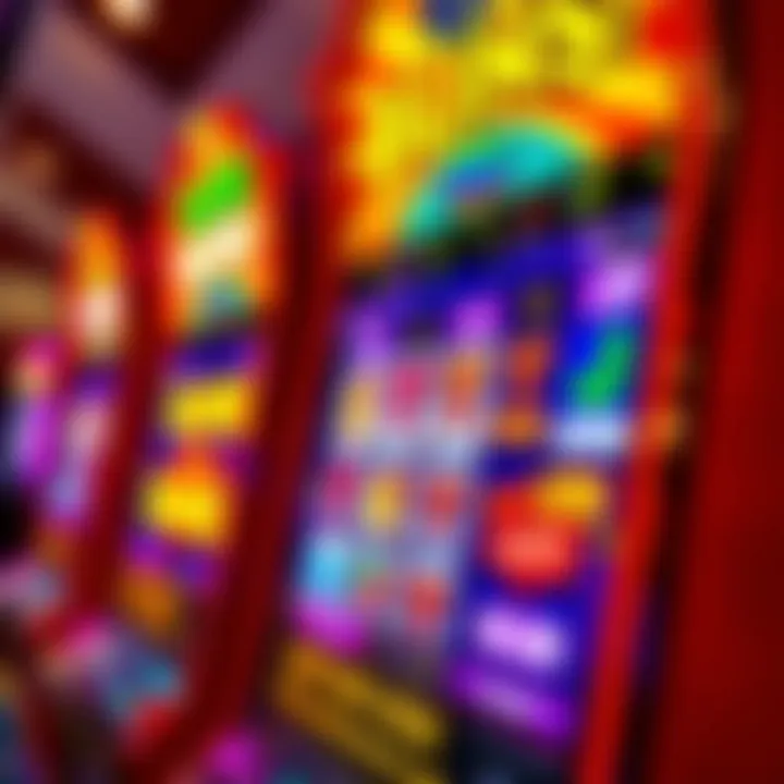 Colorful slot machine interface with reels and bonus icons at Woo Casino