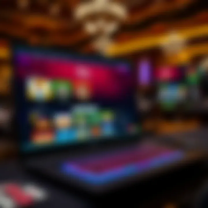 User interface of Woo Casino desktop version showing live casino games and secure login area