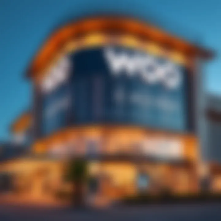 Exterior of Woo Casino building showcasing its modern architecture and location in Limassol