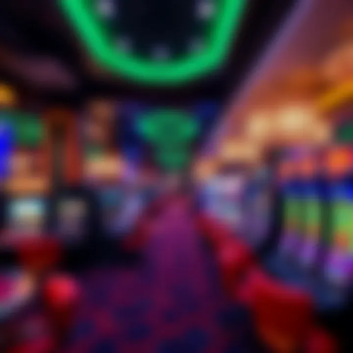 Interior view of Woo Casino gaming floor with slot machines and gaming tables