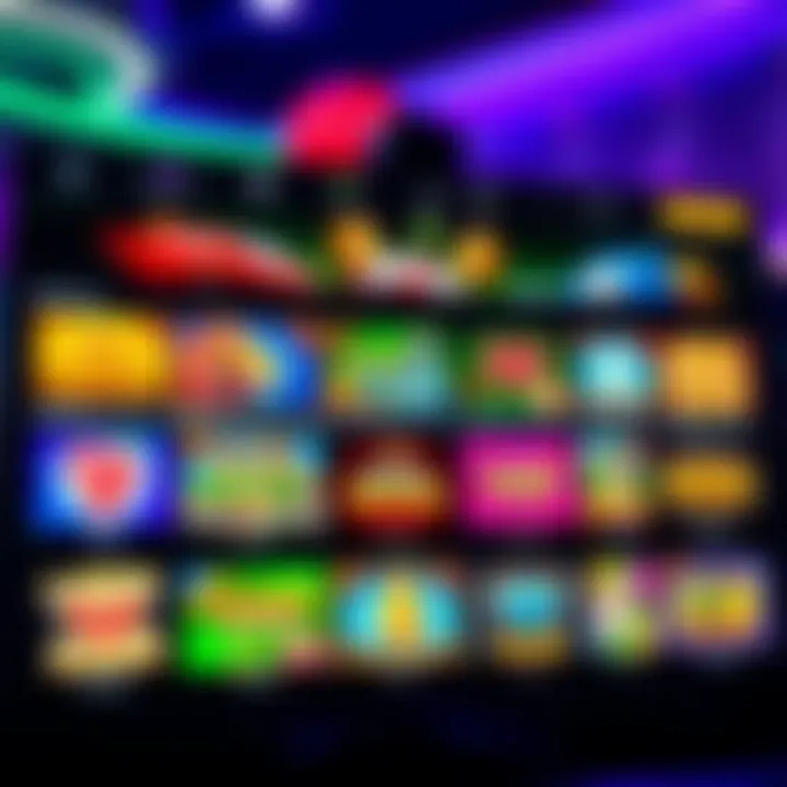 Online casino dashboard showcasing diverse slot games available for Australian players