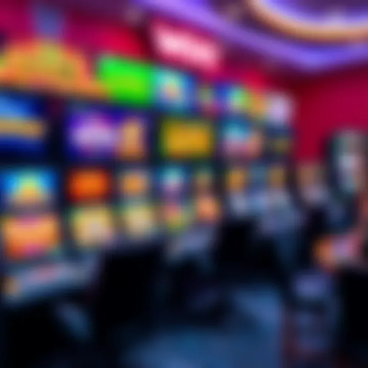 Variety of casino games displayed on a digital gaming platform