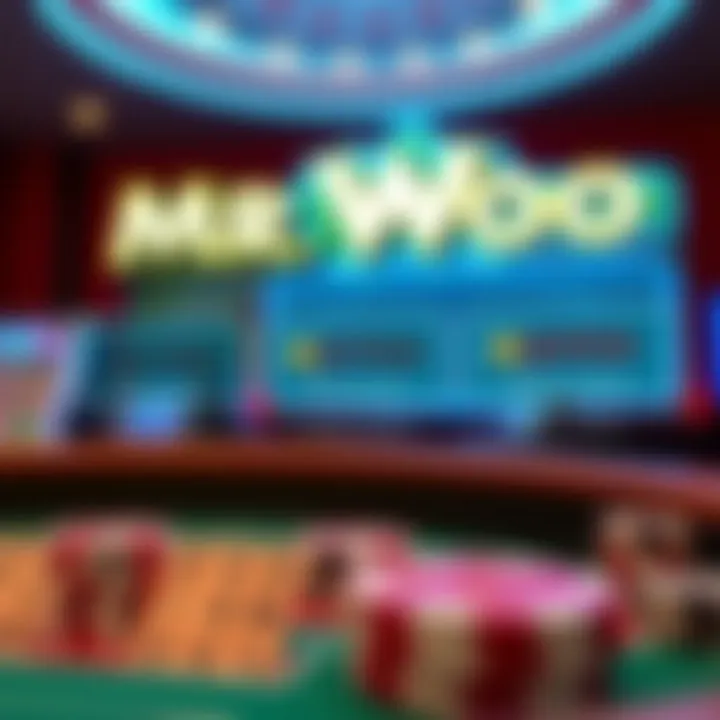 Visual representation of different betting options available in Mr Woo casino game highlighting player choices