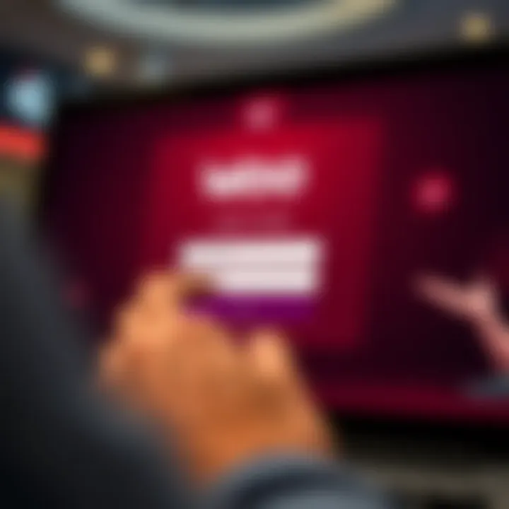 A user entering login credentials on a casino website interface with secure connection indicators