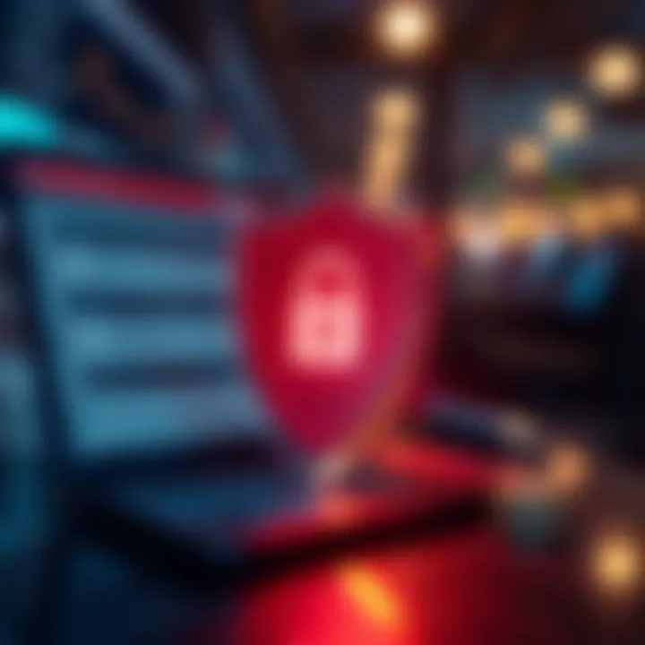 A shield protecting personal information on a digital device from unwanted messages