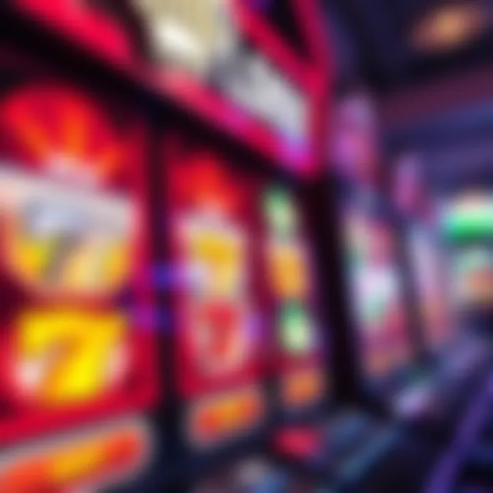 Digital illustration of online pokies interface showcasing vibrant reels and symbols