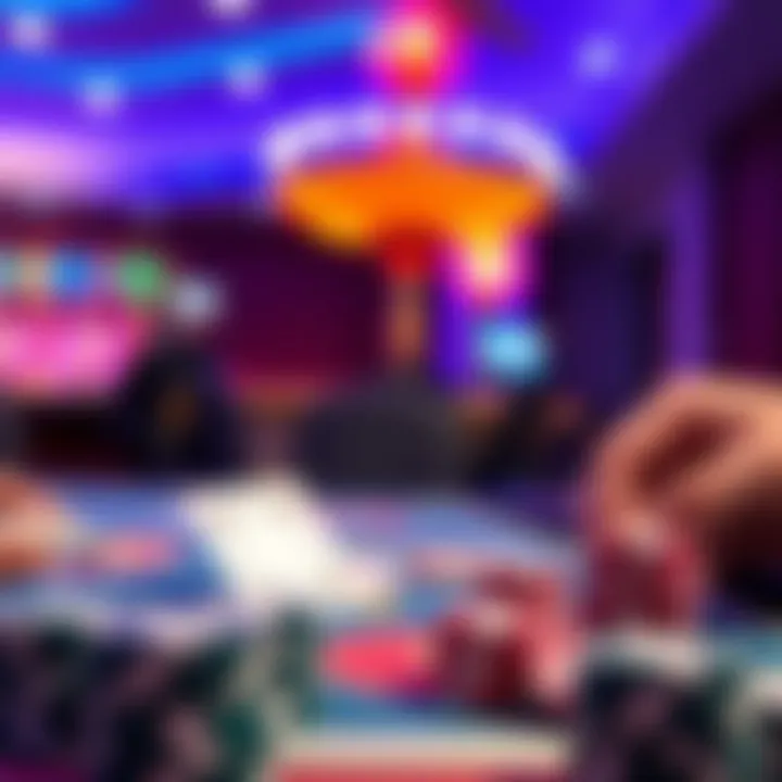 Visual representation of bankroll management and responsible gambling practices for casino players