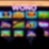 Variety of digital casino games displayed on a vibrant online platform