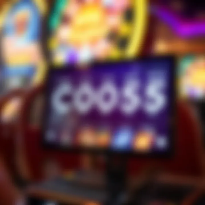Promotional codes displayed on a digital interface with casino-themed graphics
