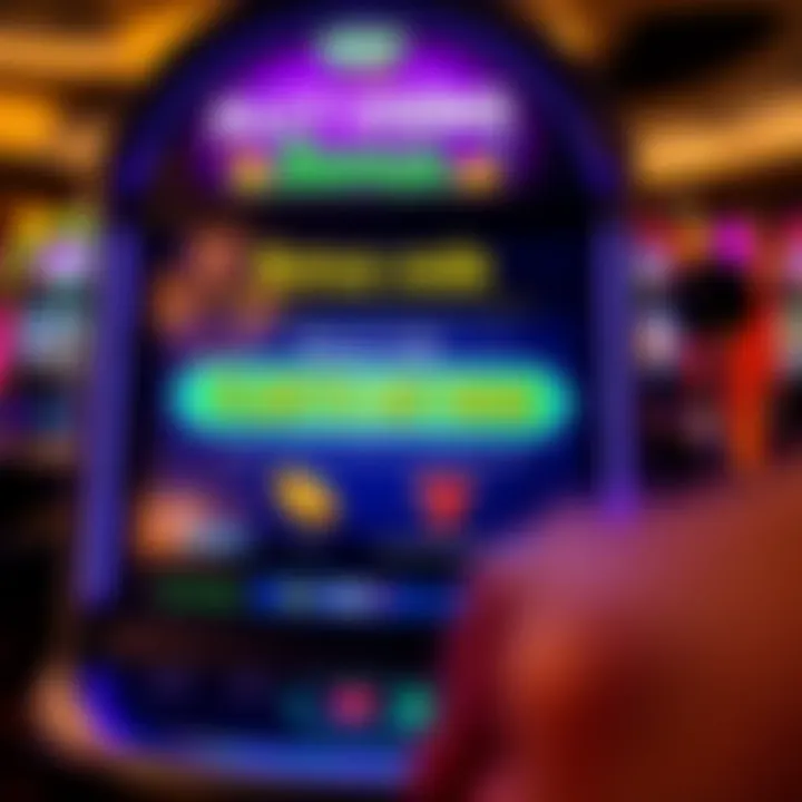Illustration of a digital slot machine highlighting bonus code entry and activation