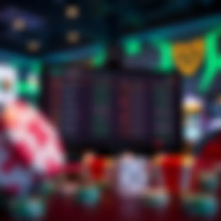 Illustration of a digital casino interface showing bonus codes for Australian players