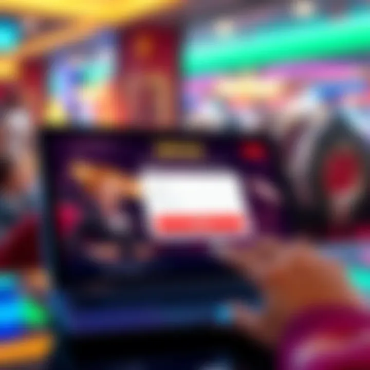 Secure online casino account registration on a digital device