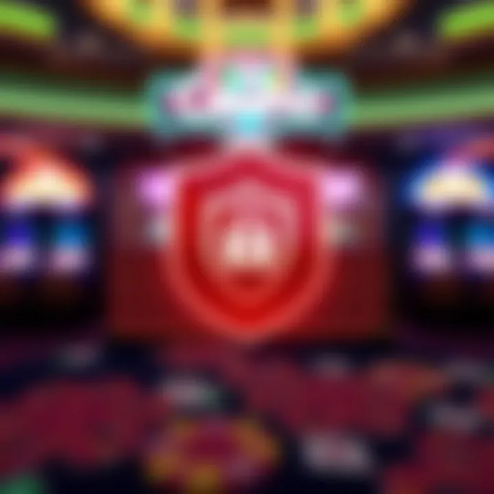 Tips for Secure Woo Casino Account Login Graphic illustrating secure password entry with a shield icon