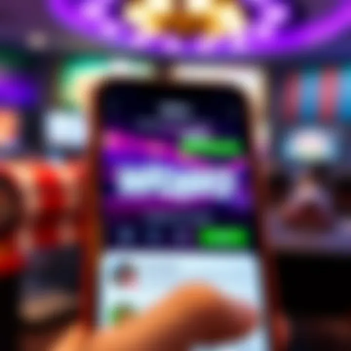Mobile phone screen showing secure payment options and customer support chat in the Woo Casino app