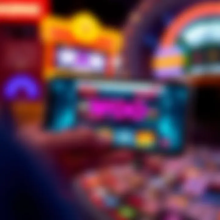 Smartphone displaying Woo Casino app interface with game selection screen