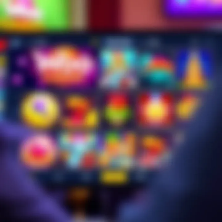 Woo Casino Game Variety for Australian Players Colorful online casino interface showcasing various slot games available for Australian players