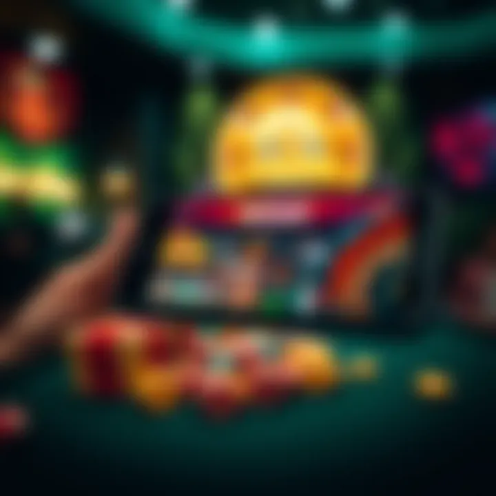 Mobile device displaying Woo Casino’s mobile gaming platform with various casino games