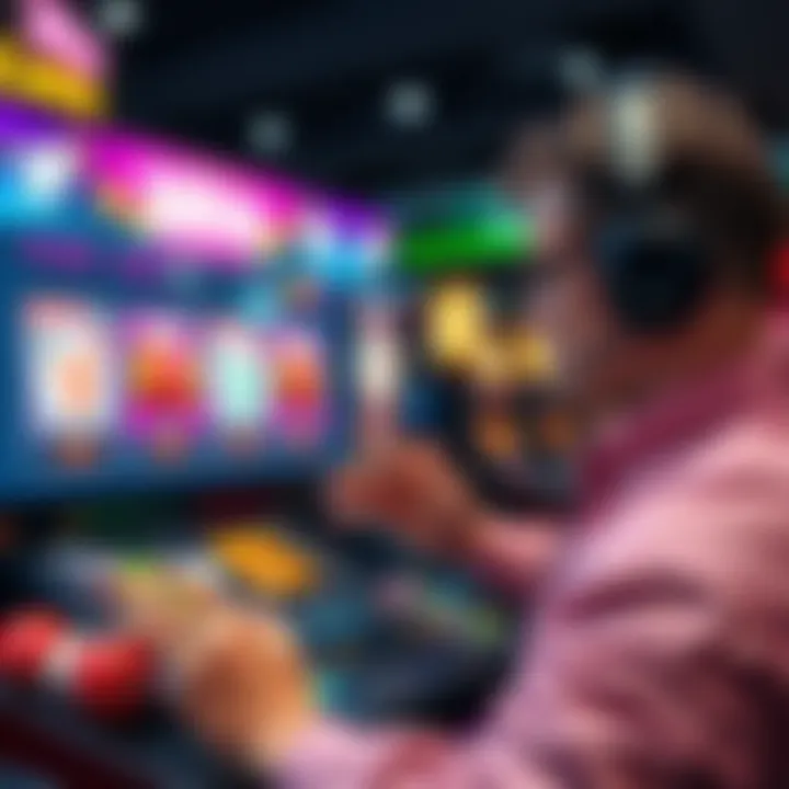 Illustration of Australian player exploring no deposit bonus offers on Woo Casino platform