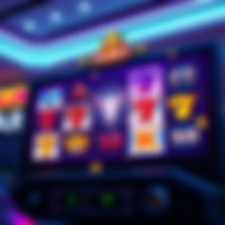 Illustration of Avalanche slot game reels with dynamic cascading symbols