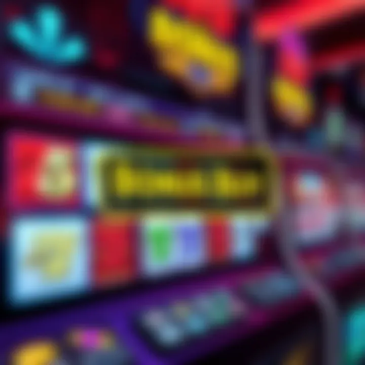 Illustration of a digital slot machine highlighting the Bonus Buy button feature