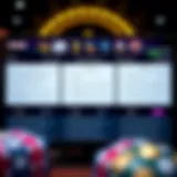 Virtual casino dashboard highlighting bonus terms and wagering requirements