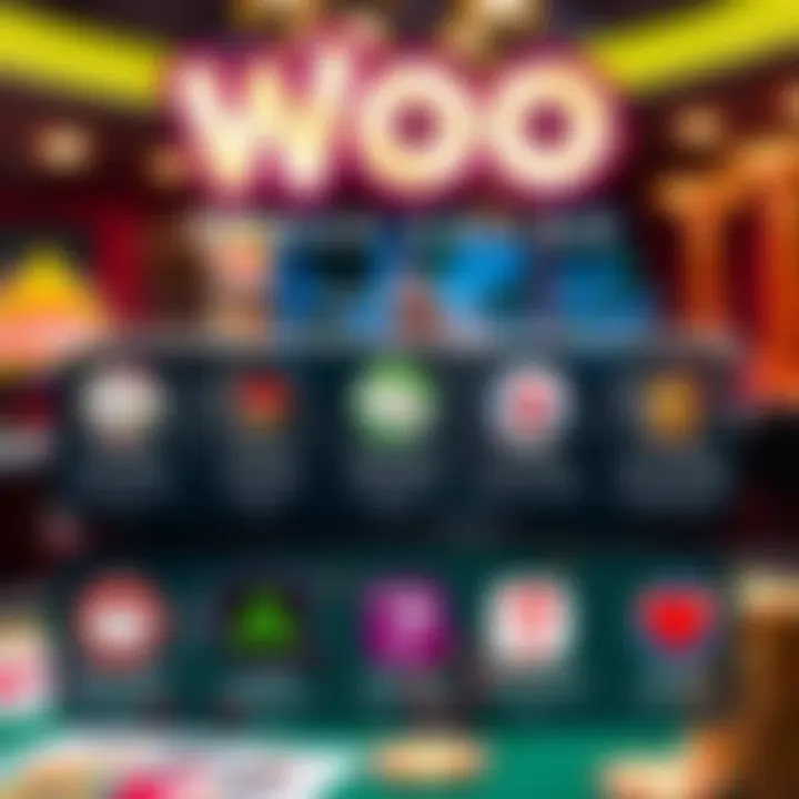 Illustration of various casino bonus types including free spins and deposit bonuses with informational icons