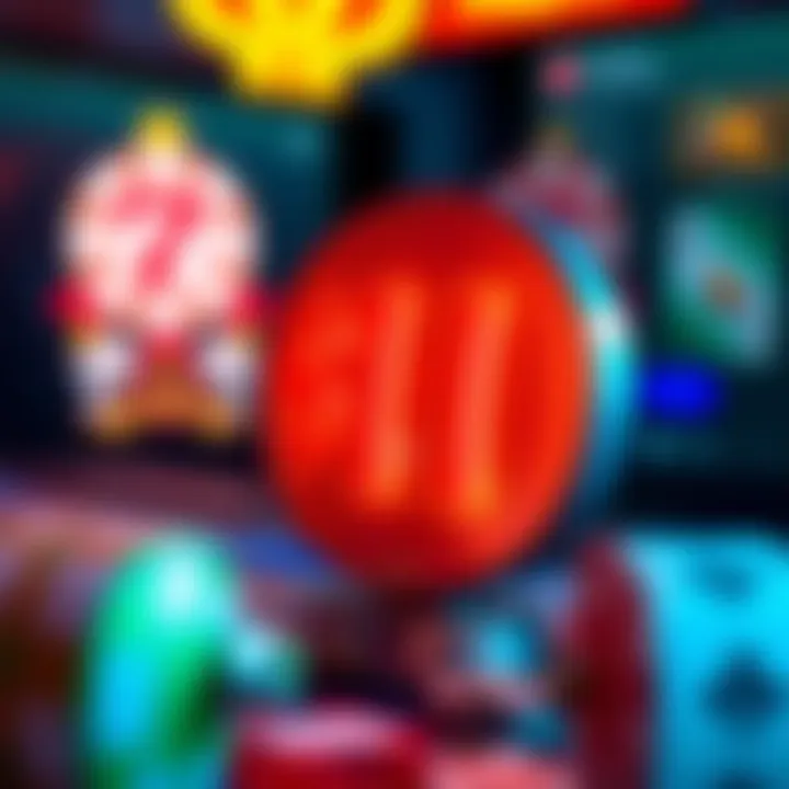 Digital representation of online casino bonus codes with a glowing $10 symbol and gaming elements