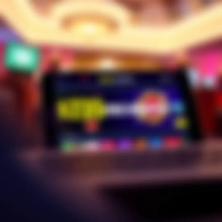 Online casino bonus offer displayed on a digital device screen
