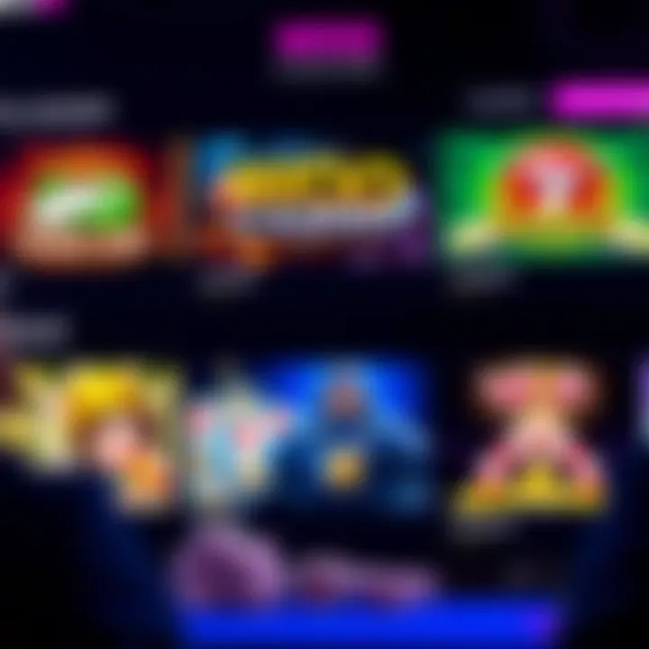 Screenshot showing the diverse selection of casino games offered at Woo Casino