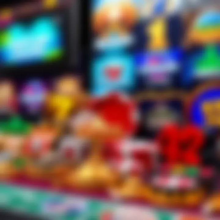 Diverse Game Collection at Woo Casino Colorful casino game icons representing a variety of slots and table games available on Woo Casino