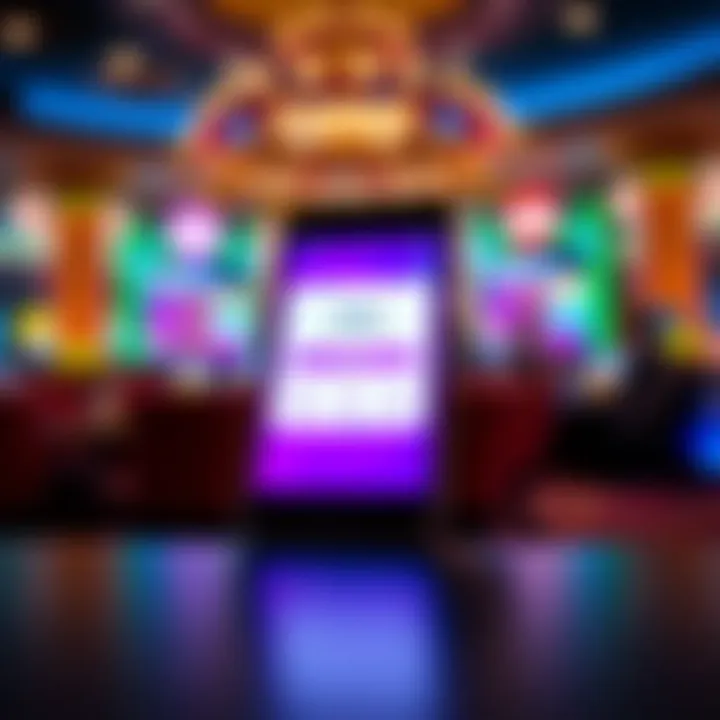 Mobile phone showing Woo Casino app login options with security icons