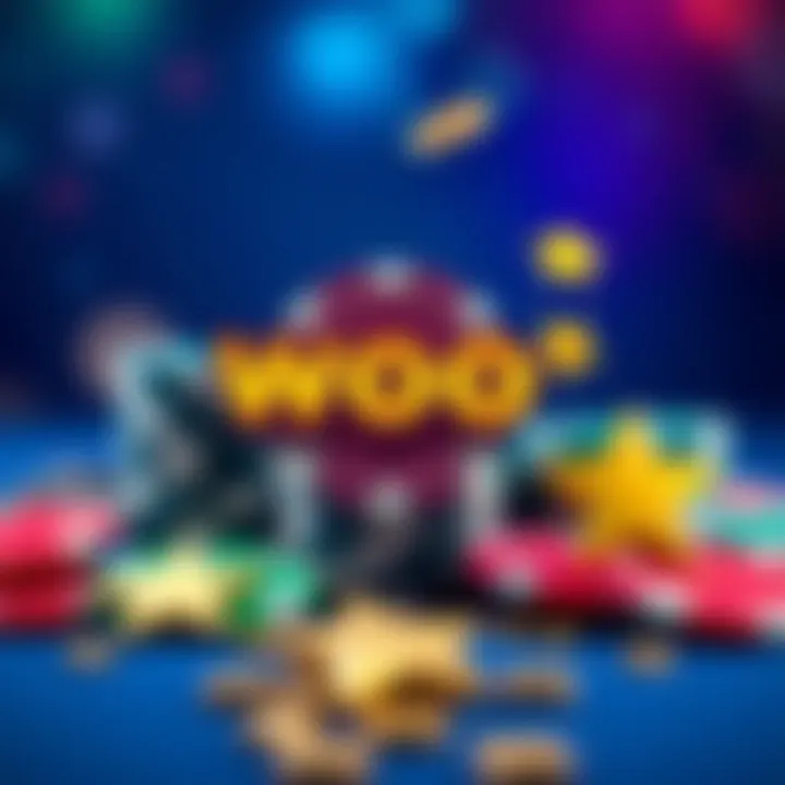 Conceptual graphic of casino chips and stars representing no deposit free spins benefits