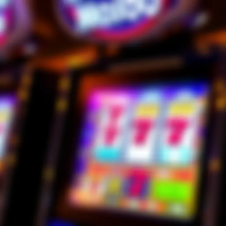 Close-up of a digital slot machine screen showing a winning combination