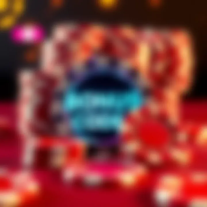 Illustration of digital bonus codes and casino chips representing online casino rewards