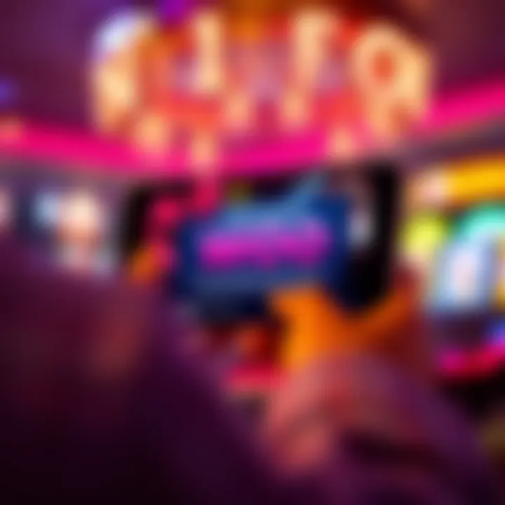 Illustration showing a casino bonus offer popup on a digital device screen