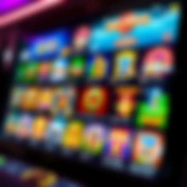 Colorful gaming interface showcasing a variety of casino games available on Woo Casino 90 platform