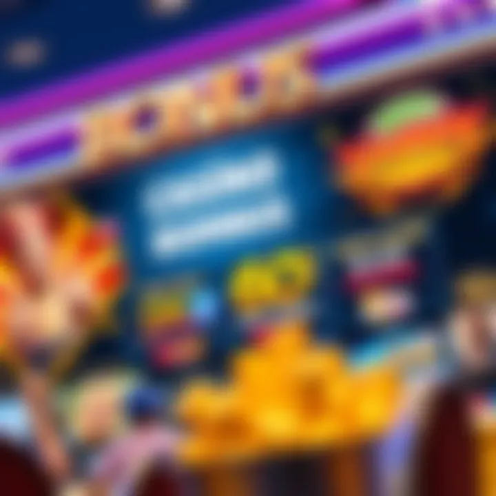 A promotional banner showcasing special casino offers with vibrant graphics