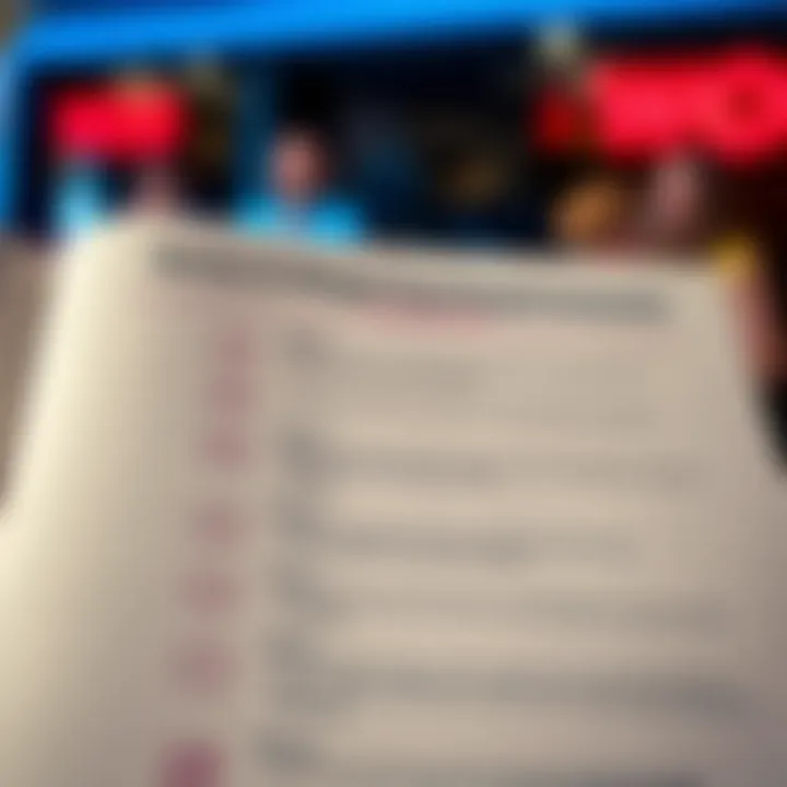 Checklist highlighting key terms and wagering requirements for casino bonuses