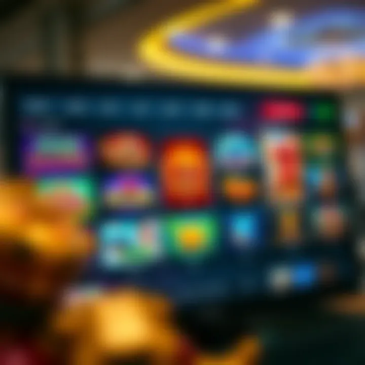 Online casino interface showing a variety of slot games available for real money play