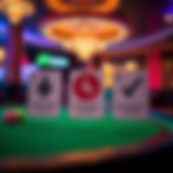 Visual representation of responsible gaming symbols alongside eligibility checkmarks for Australian players
