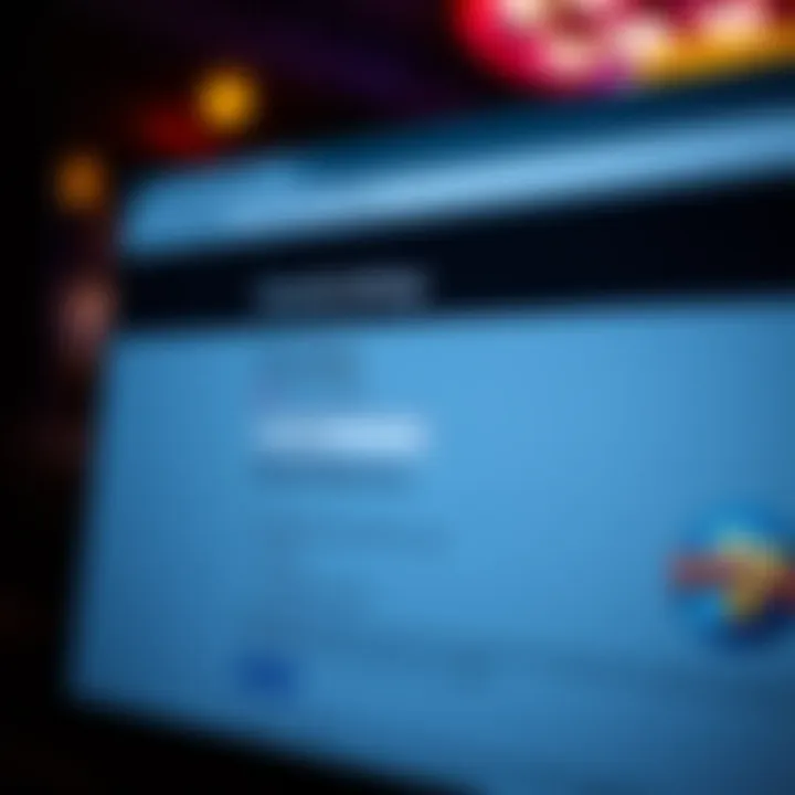 Browser window with security settings menu highlighting blocked website access