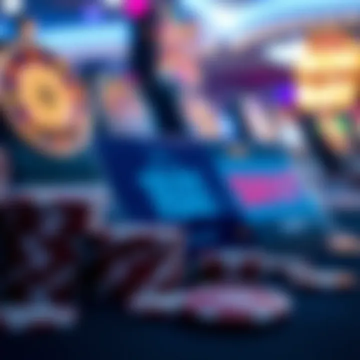 Secure payment icons alongside casino chips and bonus offer symbols