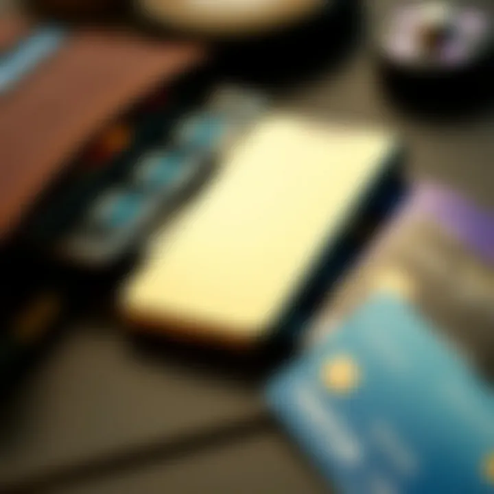 Digital wallet and credit cards representing diverse payment options available for casino withdrawals
