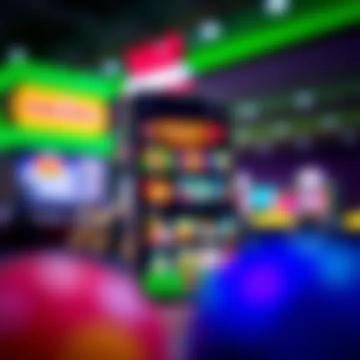 Mobile phone displaying Woocasino app interface with various casino games