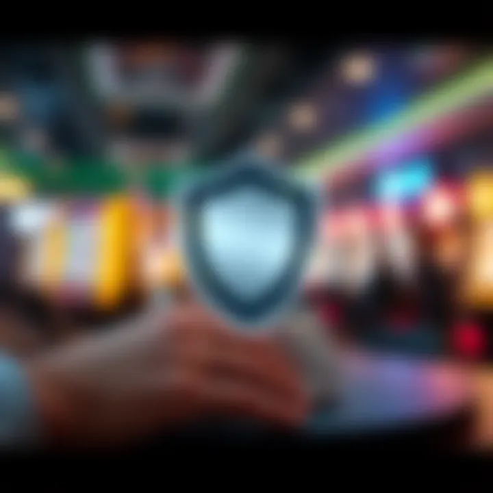 Ensuring Security and Safety When Depositing Funds at Woocasino Secure online transaction with a shield symbol and currency symbols